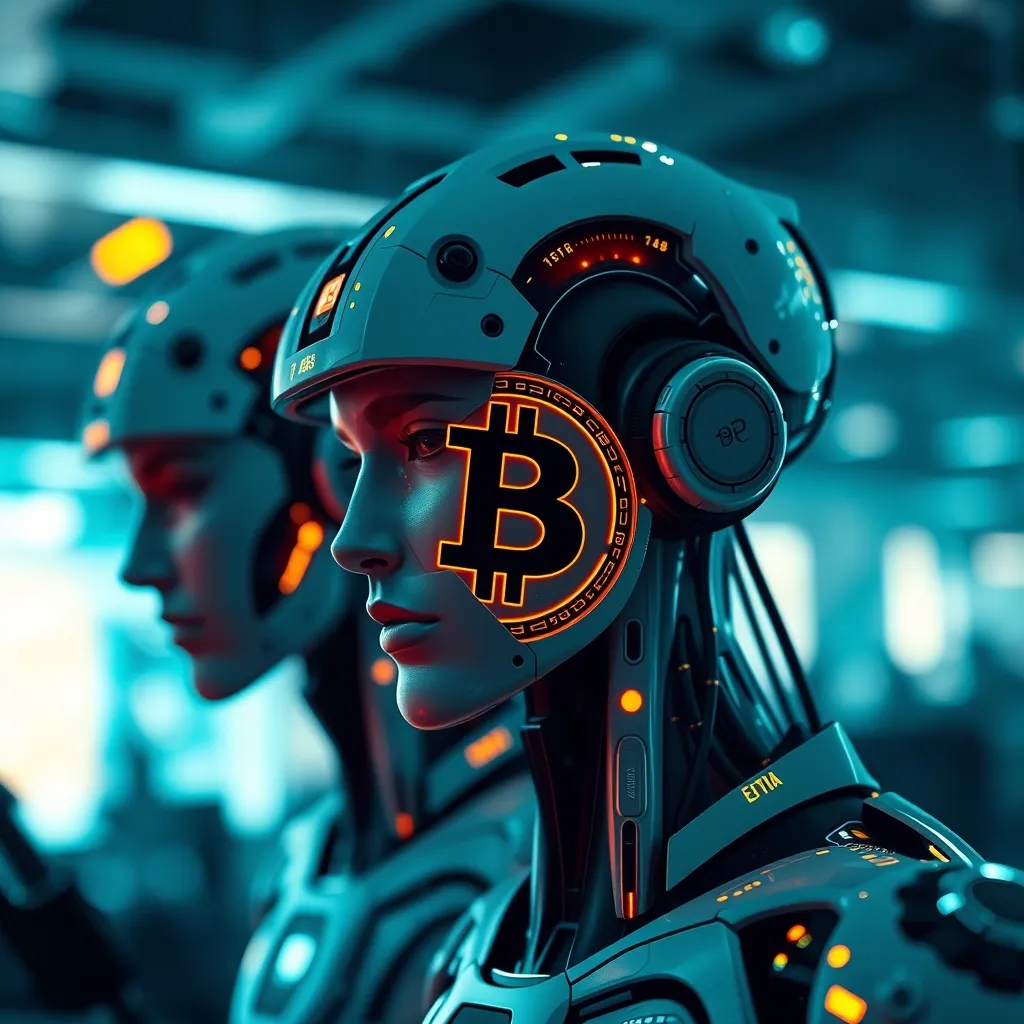 Ilustração conceitual sobre Agentes de IA em Crypto