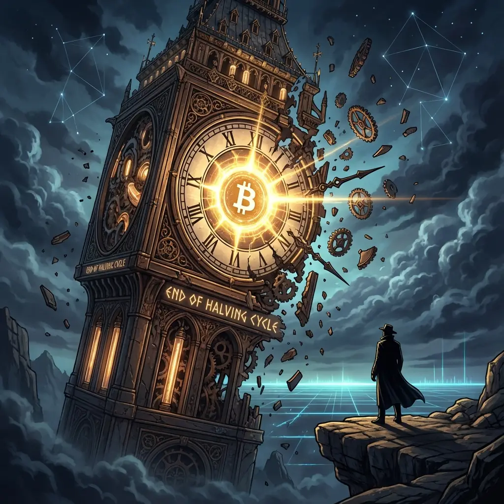 Gráfico histórico dos halvings do Bitcoin com análise de ciclos